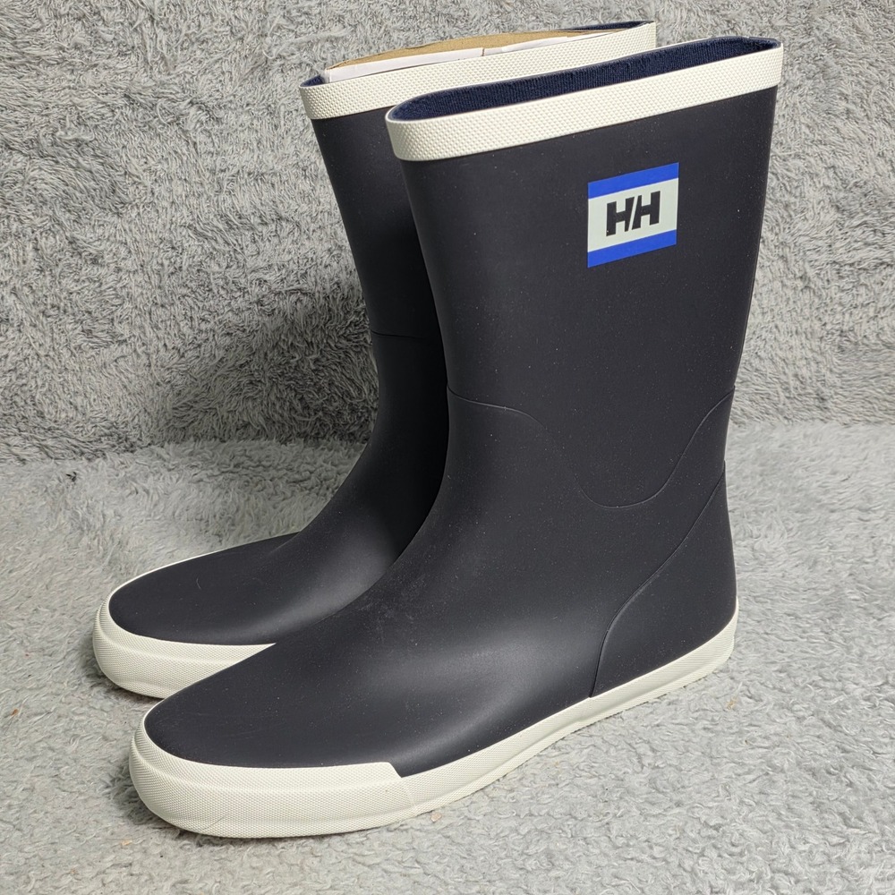 Helly Hansen Navy and White Rain Boots